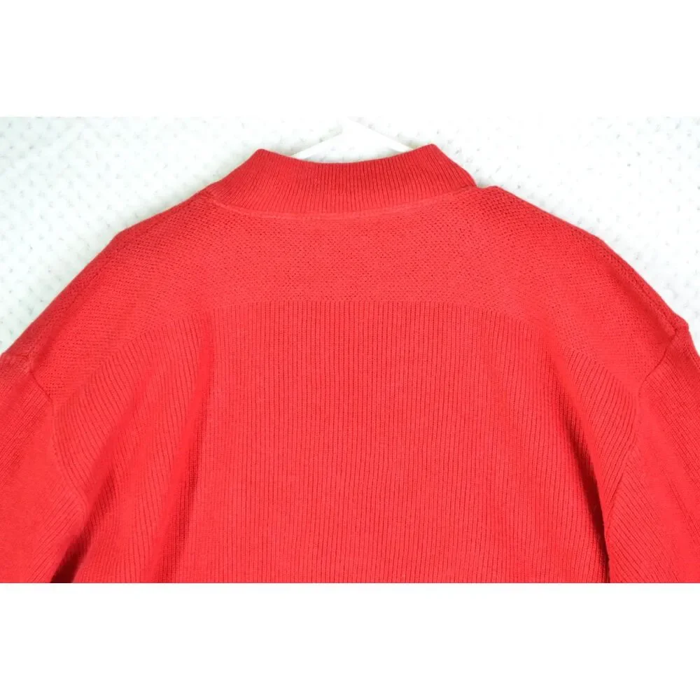 Cabela's Men's Large Tall Red Heavyweight Pullover Sweater VTG